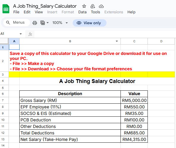 salary calculator free download excel template
